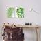 Stupell Industries Tropical Green Palms on Minimal White Background Wall Plaque Set